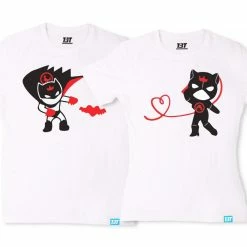 The Banyan Tee Couple T-shirts - Bat Couple