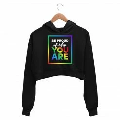 The Banyan Tee Printed Crop Hoodie - Pride