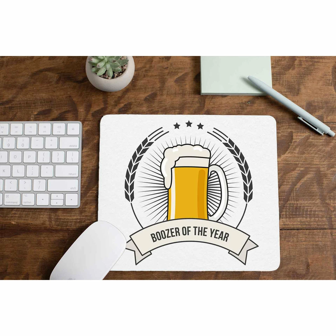 The Banyan Tee Mousepads Mouse Pad - Boozer Of The Year 1 The Banyan Tee Mousepads Mouse Pad - Boozer Of The Year
