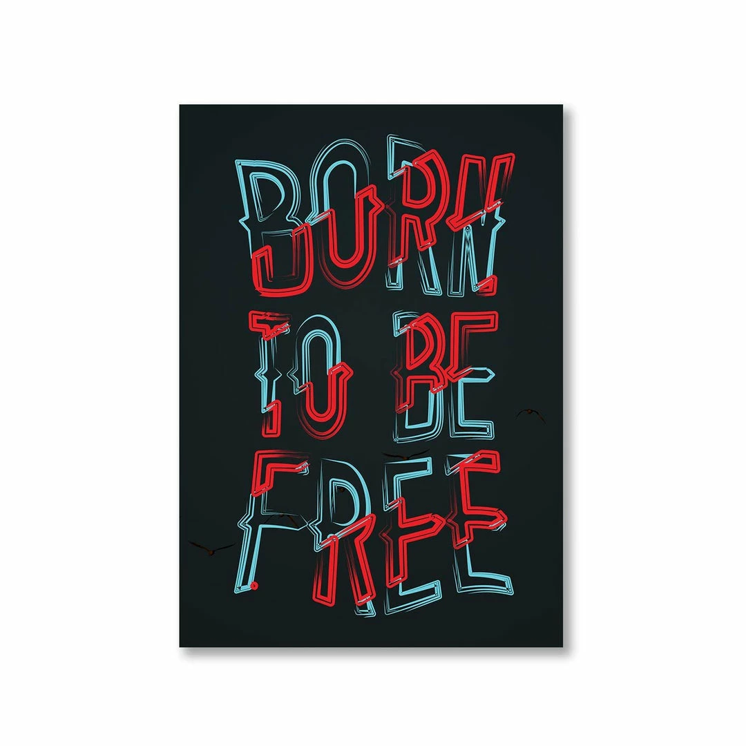 The Banyan Tee Poster - Born To Be Free 1 The Banyan Tee Poster - Born To Be Free