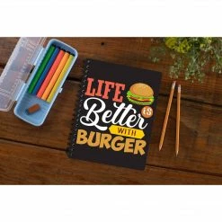 The Banyan Tee Notebooks Notebook - Life Is Better With Burger