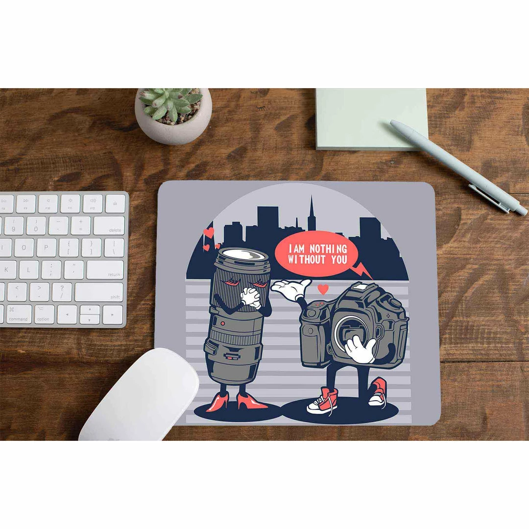 The Banyan Tee Mousepads Mouse Pad - The Lens Love 1 The Banyan Tee Mousepads Mouse Pad - The Lens Love