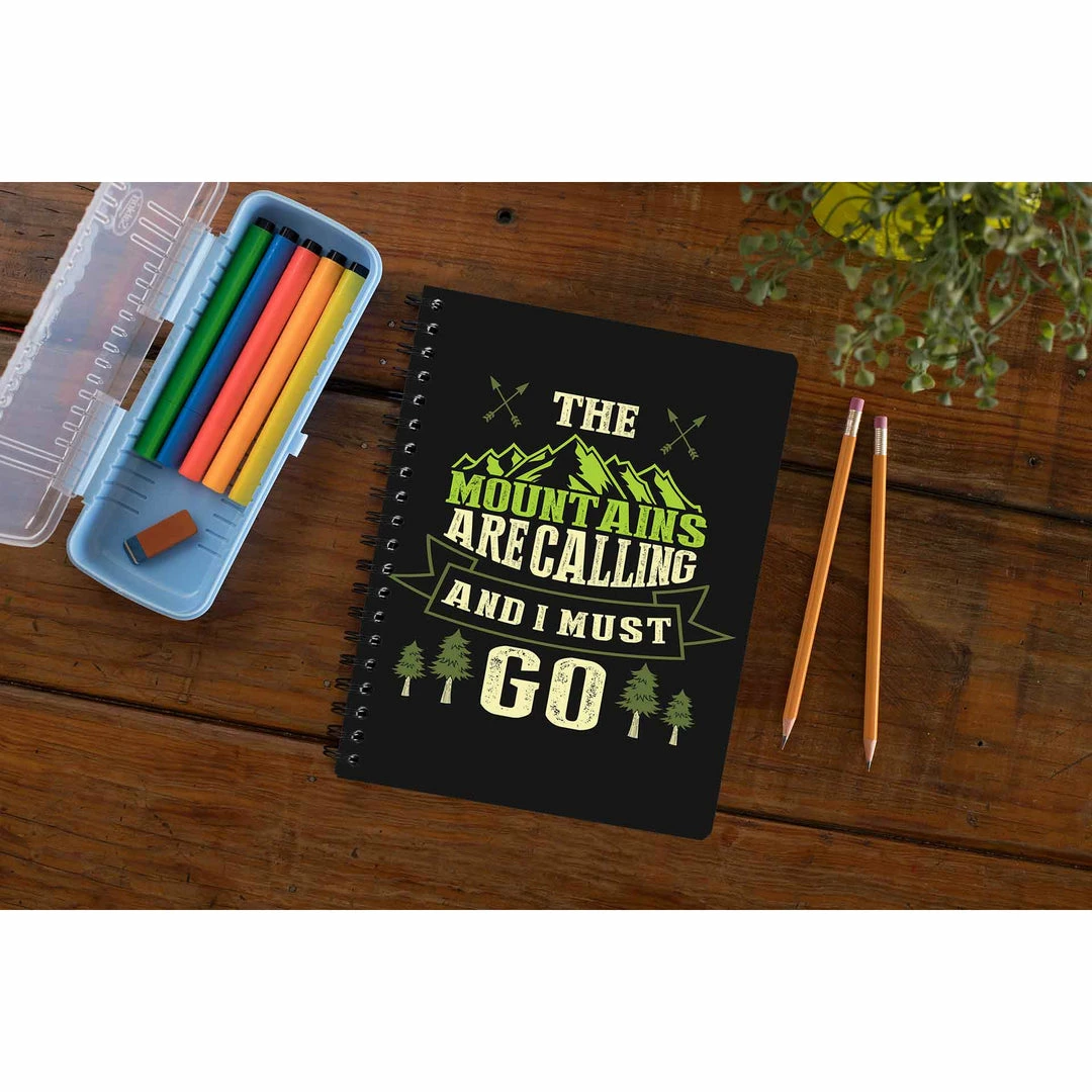The Banyan Tee Notebook - Mountains Are Calling 1 The Banyan Tee Notebook - Mountains Are Calling