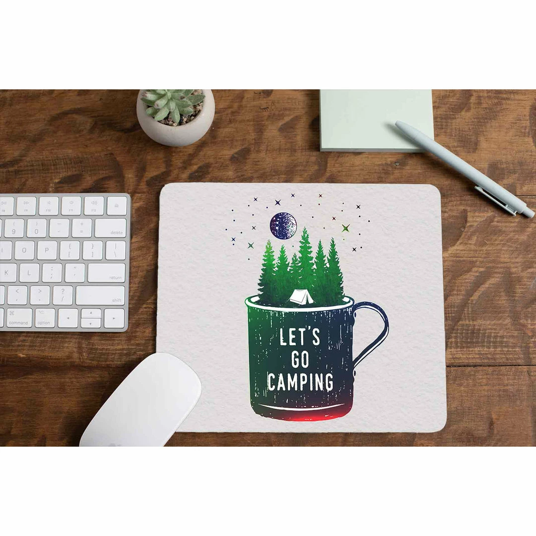 The Banyan Tee Mouse Pad - Let's Go Camping Mousepads 1 The Banyan Tee Mouse Pad - Let's Go Camping Mousepads