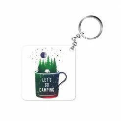 The Banyan Tee Keychains Keychain - Let's Go Camping