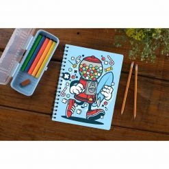 The Banyan Tee Notebooks Notebook - Surfer Candy Machine Cartoon