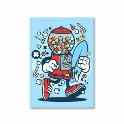 The Banyan Tee Posters Poster - Surfer Candy Machine Cartoon