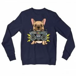 The Banyan Tee Sweatshirts Sweatshirt - Dog With Boombox
