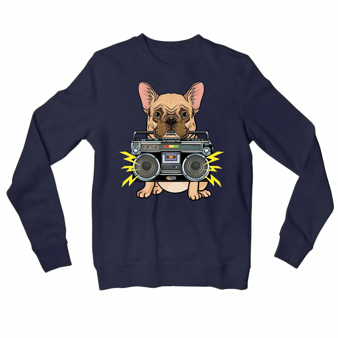 The Banyan Tee Sweatshirts Sweatshirt - Dog With Boombox 1 The Banyan Tee Sweatshirts Sweatshirt - Dog With Boombox
