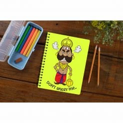 The Banyan Tee Notebook - Cartoon Ravana - Don't Angry Me Notebooks