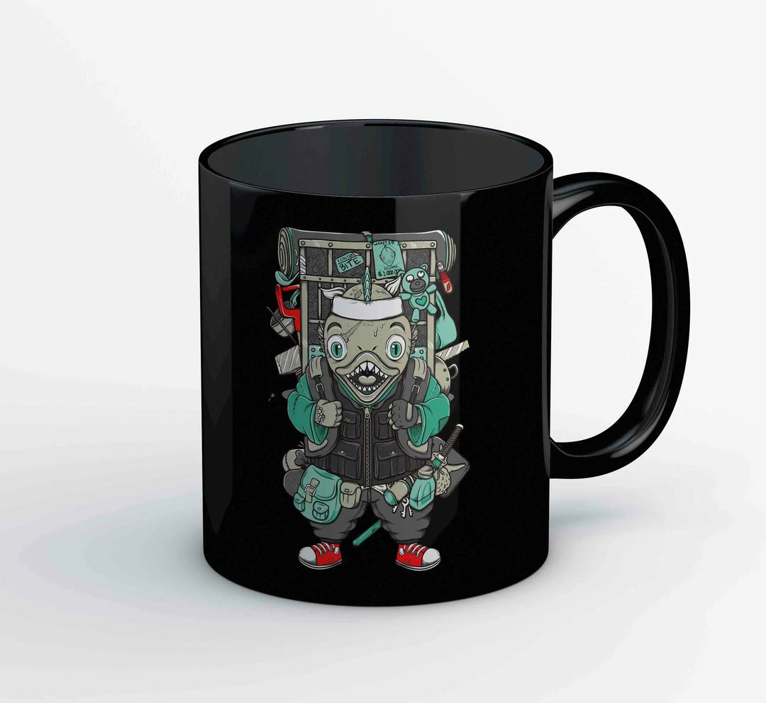 The Banyan Tee Mugs Coffee Mug - Piranha 1 The Banyan Tee Mugs Coffee Mug - Piranha