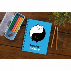 The Banyan Tee Notebooks Notebook - Purrfect Balance