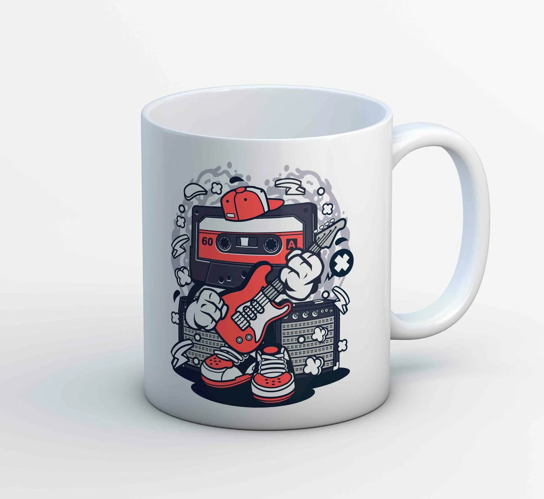 The Banyan Tee Coffee Mug - Cassette - Rock Star 1 The Banyan Tee Coffee Mug - Cassette - Rock Star