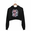 The Banyan Tee Crop Hoodies Printed Crop Hoodie - Guitarist Cassette
