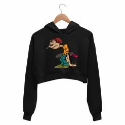 The Banyan Tee Printed Crop Hoodie - Skater Tom Crop Hoodies