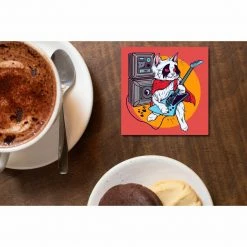 The Banyan Tee Coaster - Guitarist Cat Coasters