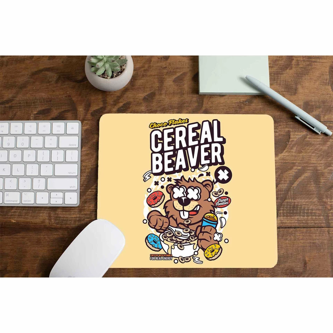 The Banyan Tee Mouse Pad - Cereal Beaver Mousepads 1 The Banyan Tee Mouse Pad - Cereal Beaver Mousepads