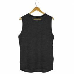 The Banyan Tee Graphic Junkies Sleeveless T-shirt - Charcoal Melange