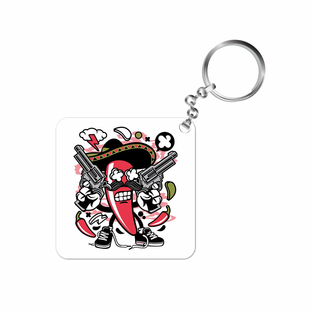 The Banyan Tee Keychain - Chili Mexicano Keychains 1 The Banyan Tee Keychain - Chili Mexicano Keychains