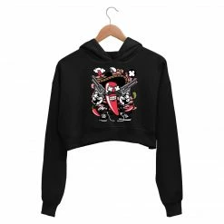 The Banyan Tee Crop Hoodies Printed Crop Hoodie - Chili Mexicano