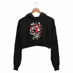 The Banyan Tee Printed Crop Hoodie - Skater Chili