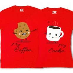 The Banyan Tee Couple T-shirts - Cookie & Coffee