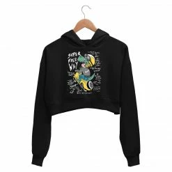 The Banyan Tee Printed Crop Hoodie - Super Free Way Crop Hoodies