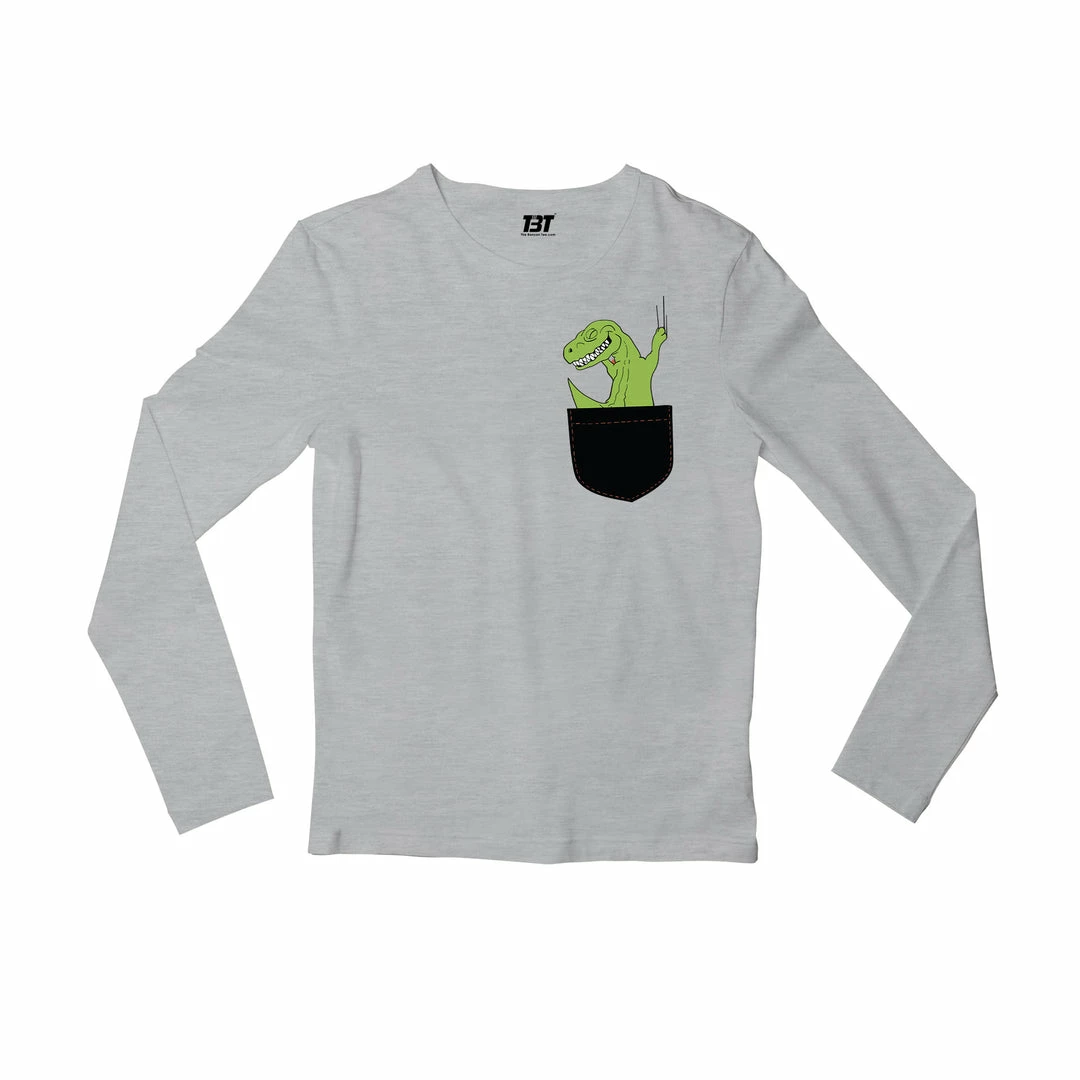 The Banyan Tee Full Sleeves T-shirt - Dino In Pocket 1 The Banyan Tee Full Sleeves T-shirt - Dino In Pocket