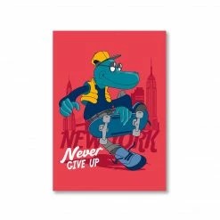 The Banyan Tee Poster - Skater Dino