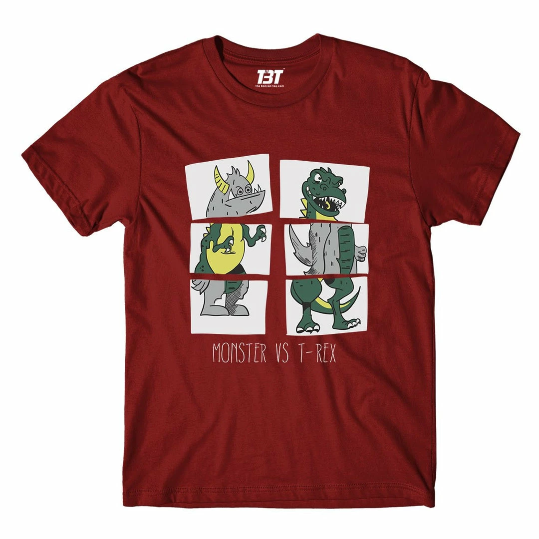 The Banyan Tee T-shirts Printed T-shirt - Monster Vs. T-Rex 1 The Banyan Tee T-shirts Printed T-shirt - Monster Vs. T-Rex