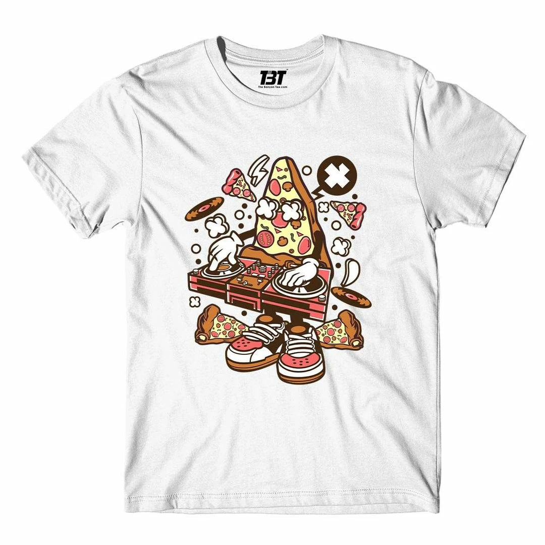 The Banyan Tee T-shirts Cartoon T-shirt - DJ Pizza 1 The Banyan Tee T-shirts Cartoon T-shirt - DJ Pizza