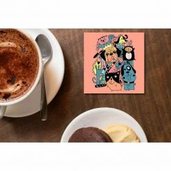 The Banyan Tee Coaster - Dogs - Doodle Art Coasters