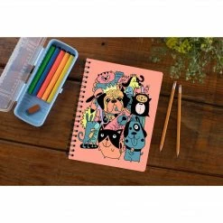 The Banyan Tee Notebook - Dogs - Doodle Art
