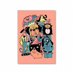 The Banyan Tee Poster - Dogs - Doodle Art