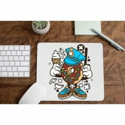The Banyan Tee Mouse Pad - Doughnut Policeman
