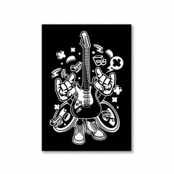 The Banyan Tee Poster - Electric Guitar Cartoon Posters