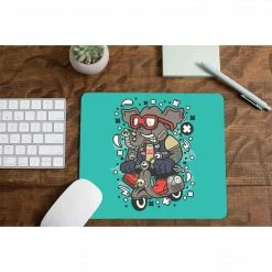 The Banyan Tee Mousepads Mouse Pad - Elephant Scooterist