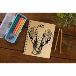 The Banyan Tee Notebook - Abstract Elephant Notebooks