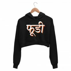 The Banyan Tee Crop Hoodies Printed Crop Hoodie - Foodie