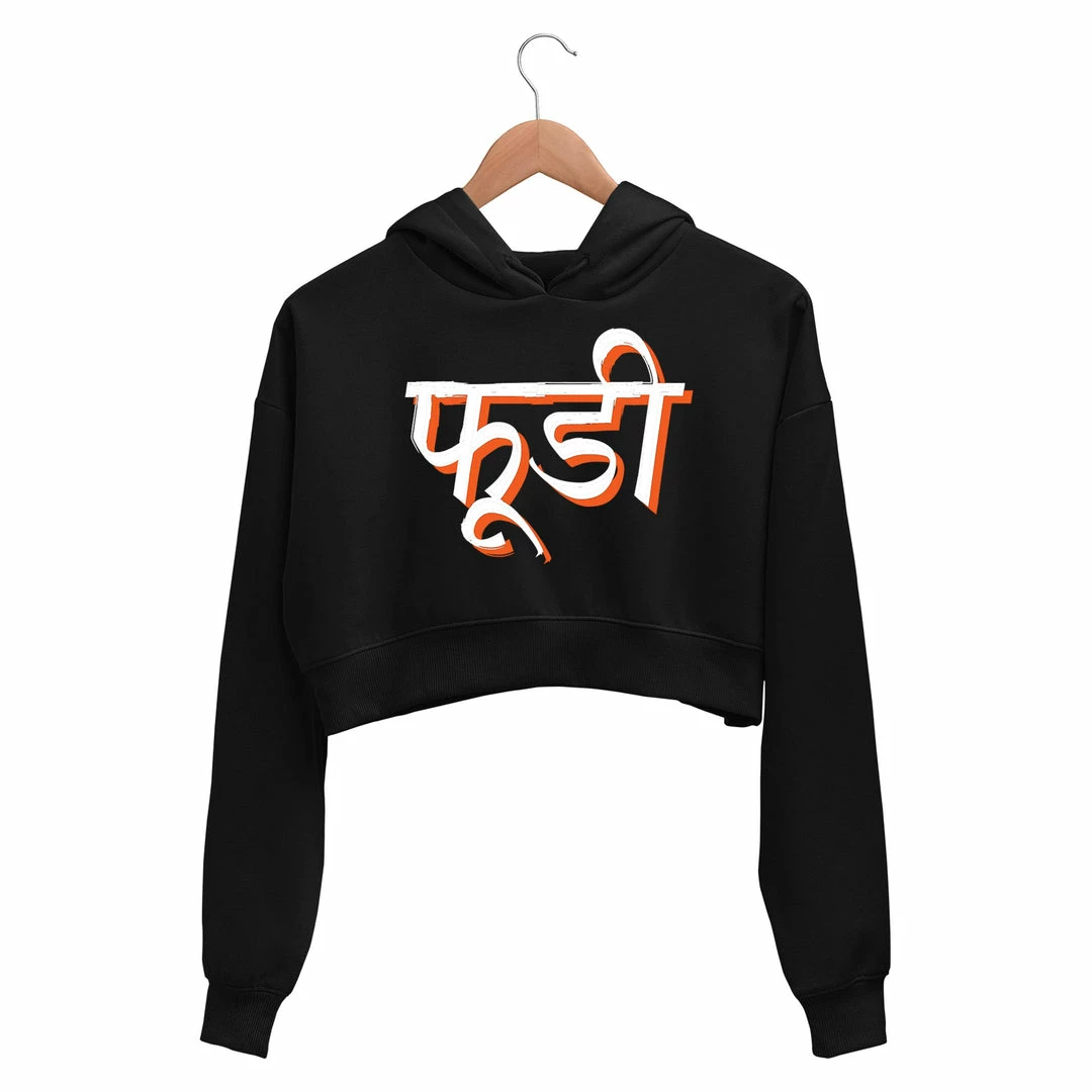 The Banyan Tee Crop Hoodies Printed Crop Hoodie - Foodie 1 The Banyan Tee Crop Hoodies Printed Crop Hoodie - Foodie