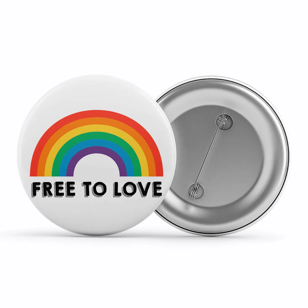 The Banyan Tee Pride Badge - Free To Love 1 The Banyan Tee Pride Badge - Free To Love