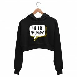 The Banyan Tee Printed Crop Hoodie - Hello Monday