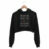 The Banyan Tee Printed Crop Hoodie - Google Crop Hoodies