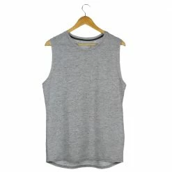 The Banyan Tee Sleeveless T-shirt - Grey Melange Graphic Junkies