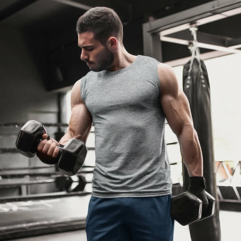 The Banyan Tee Sleeveless T-shirt - Grey Melange Graphic Junkies 3 The Banyan Tee Sleeveless T-shirt - Grey Melange Graphic Junkies