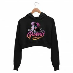The Banyan Tee Crop Hoodies Printed Crop Hoodie - Groovy