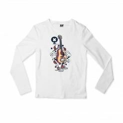 The Banyan Tee Full Sleeves T-shirt - Guitar Cartoon