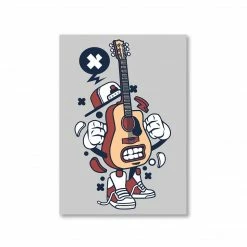 The Banyan Tee Poster - Guitar Cartoon Posters