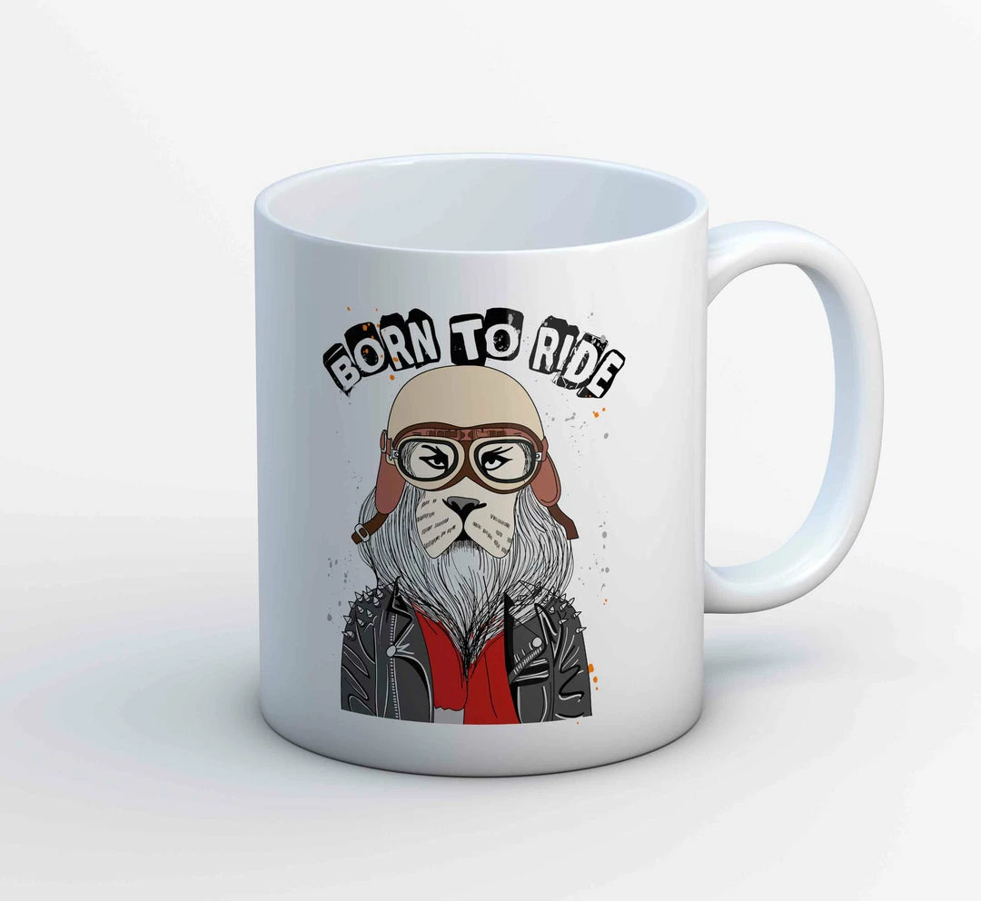 The Banyan Tee Mugs Coffee Mug - Born To Ride 1 The Banyan Tee Mugs Coffee Mug - Born To Ride