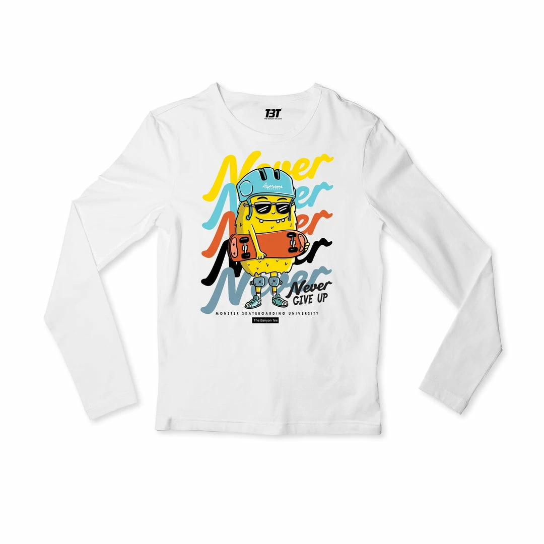 The Banyan Tee Full Sleeves T-shirt - Never Give Up 1 The Banyan Tee Full Sleeves T-shirt - Never Give Up